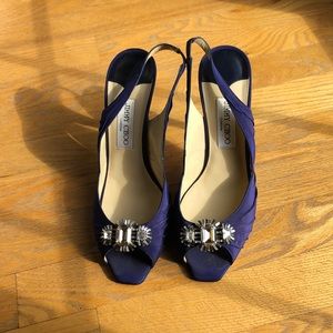 Blue Jimmy Choo heels